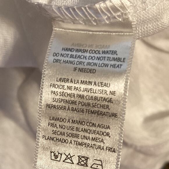 NWT Onia Madison Long Sleeve Linen Pocket Tee Sz Small in White - Picture 9 of 11